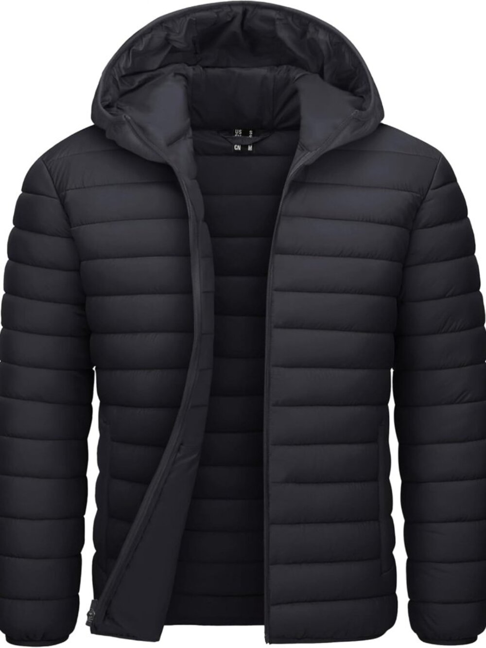 Lightweight Packable Men's Puffer Jacket with Hood | Warm Winter Coat